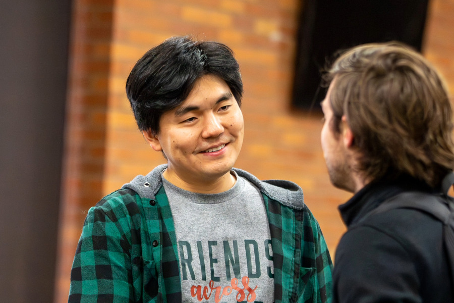 A chaplain meeting a graduate student